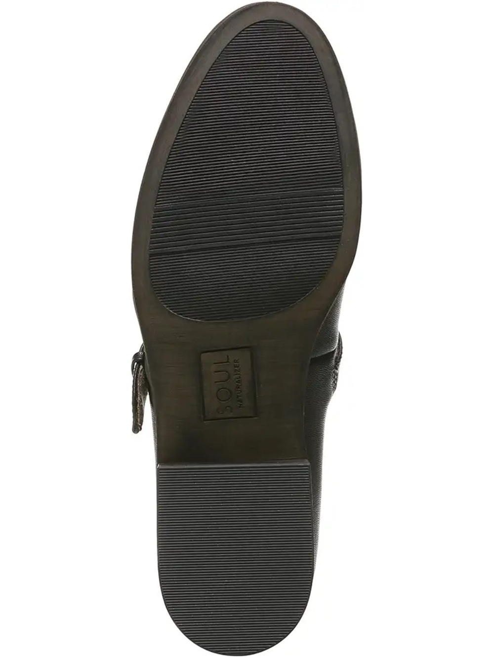 SOUL Naturalizer Ramona Black Leather Mary Jane Flats with Buckle - Picture 3 of 7